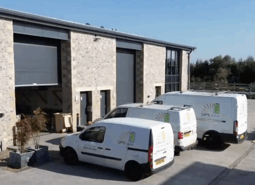UPS Solar Head Office Vehicles